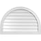 Ekena Millwork Round Top Surface Mount PVC Gable Vent w/ 2"W x 1-1/2"P Brickmould Frame, 32"W x 22"H GVPRT32X2202SN - alternate 1